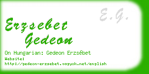 erzsebet gedeon business card