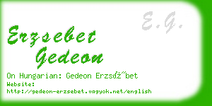 erzsebet gedeon business card